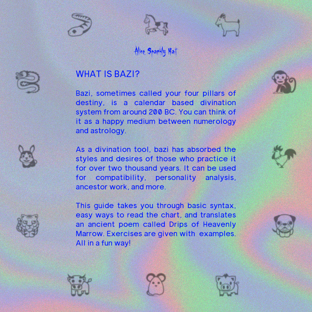 How to Read Your Bazi Chart (Bundle of 4 PDFs)