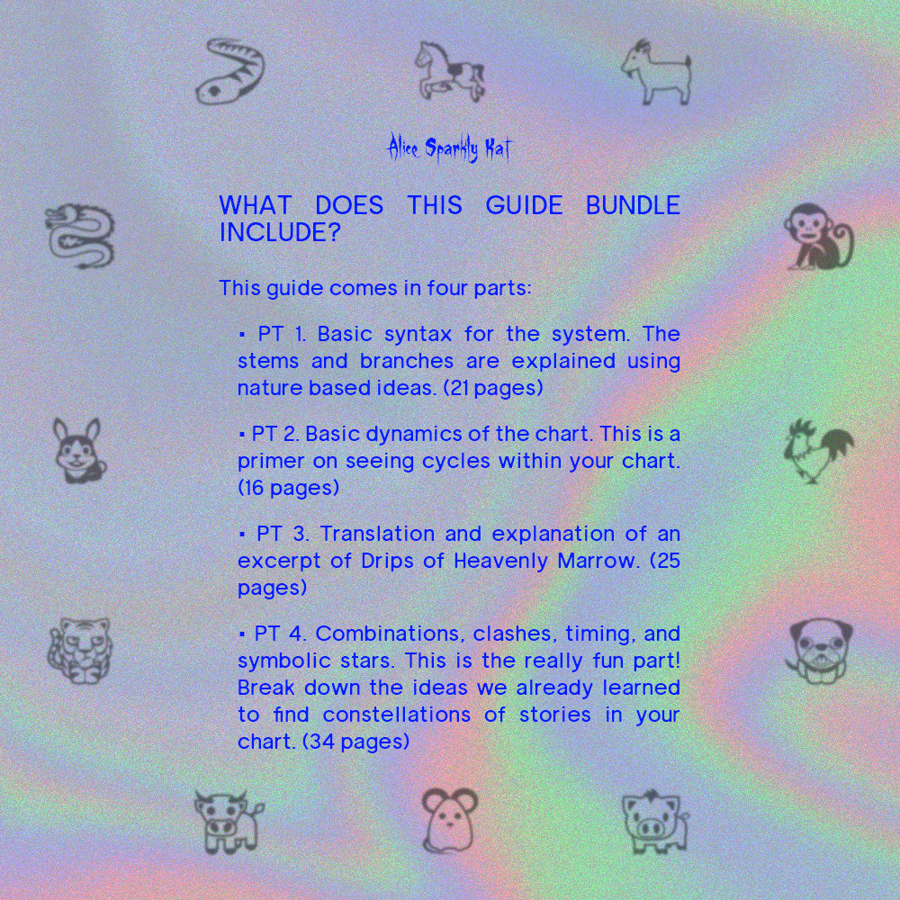 How to Read Your Bazi Chart (Bundle of 4 PDFs)
